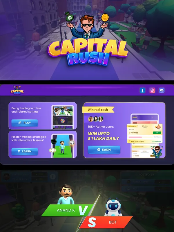 Capital Rush, a funding platform page