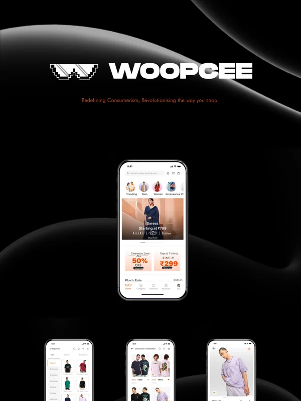 Woopcee, a commerce brand page